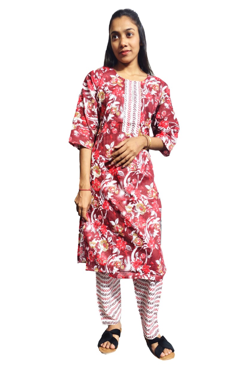 Cotton Kurti Pant Set