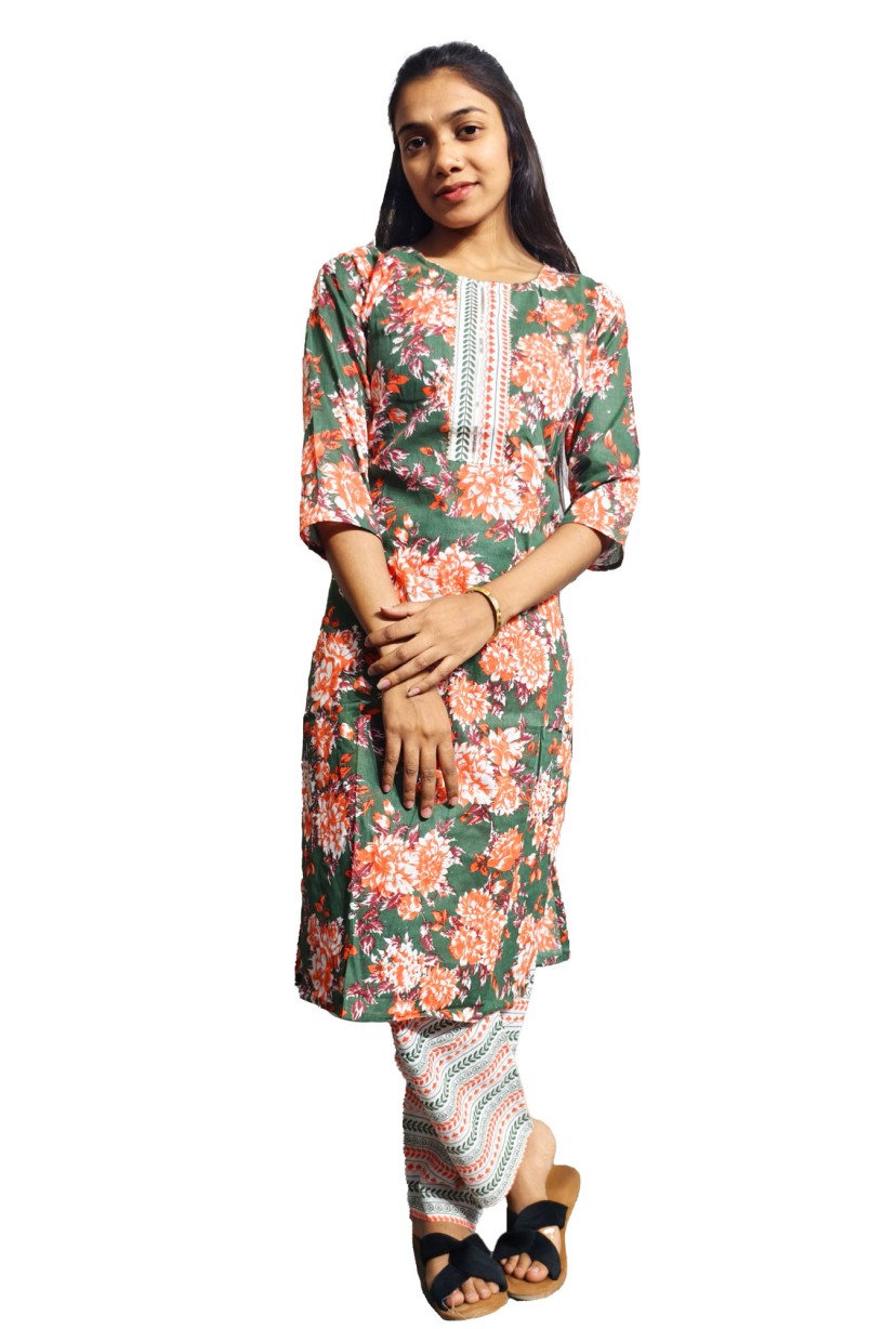 Cotton Kurti Pant Set