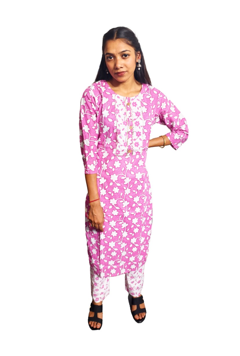 Cotton Kurti Pant Set