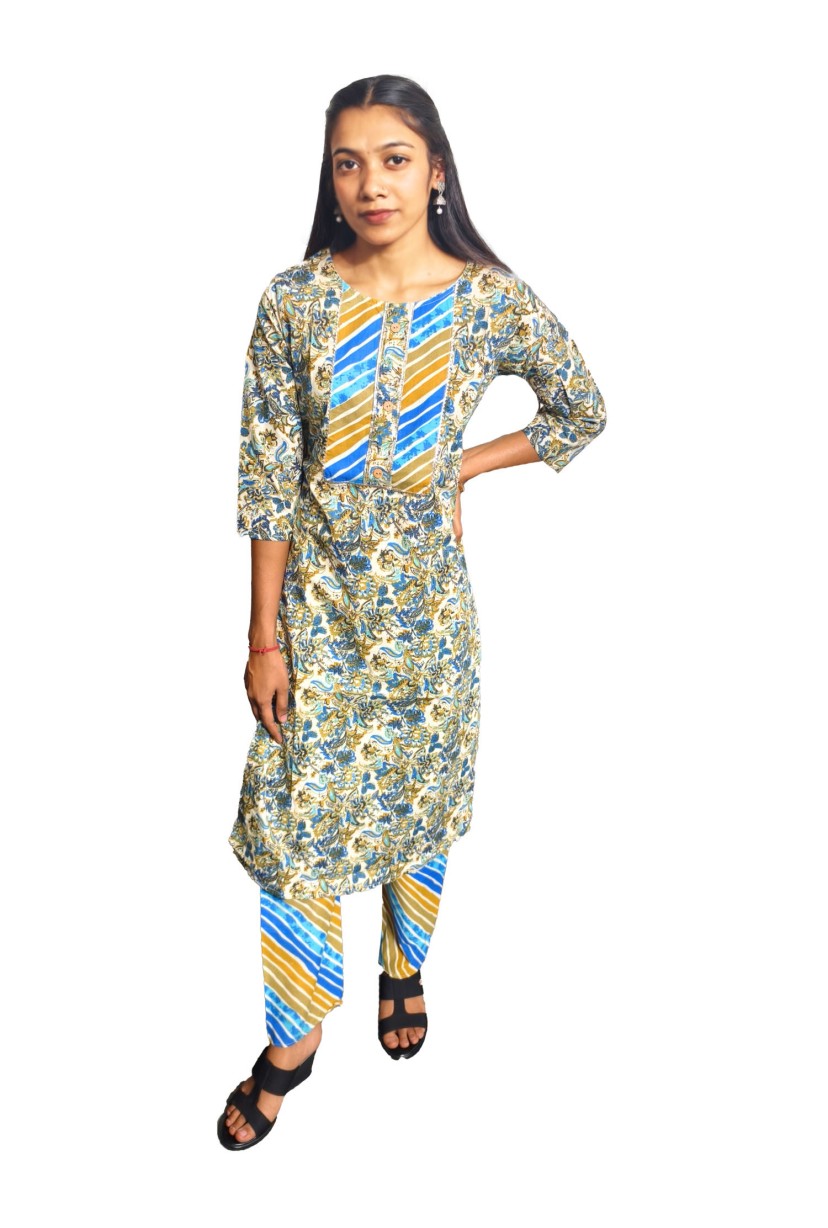 Cotton Kurti Pant Set