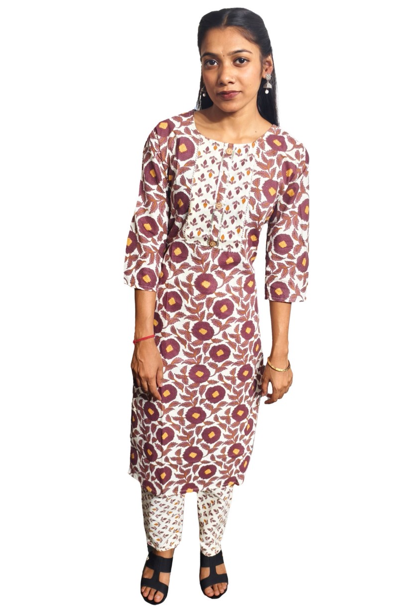 Cotton Kurti Pant Set