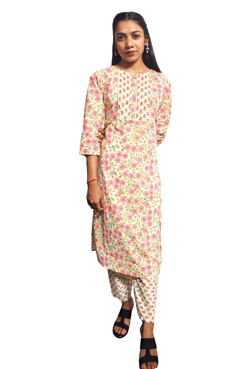 Cotton Kurti Pant Set