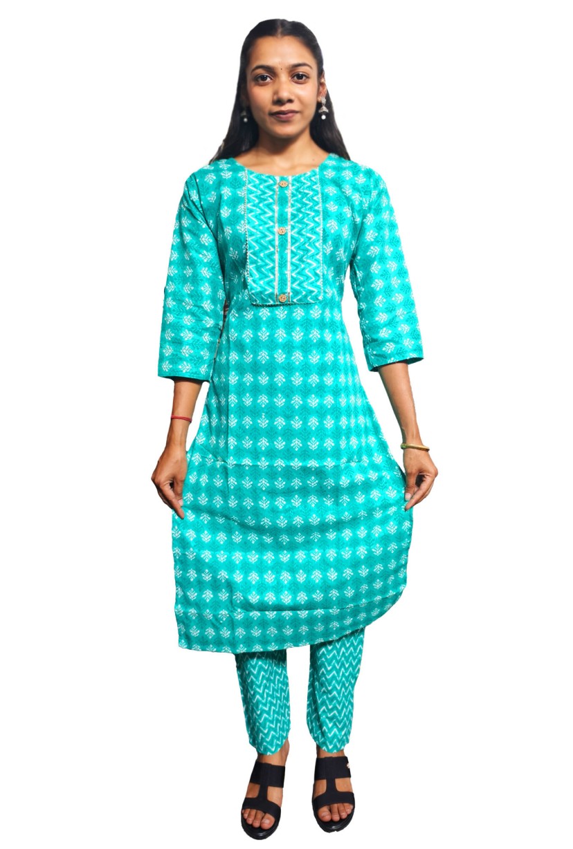 Cotton Kurti Pant Set