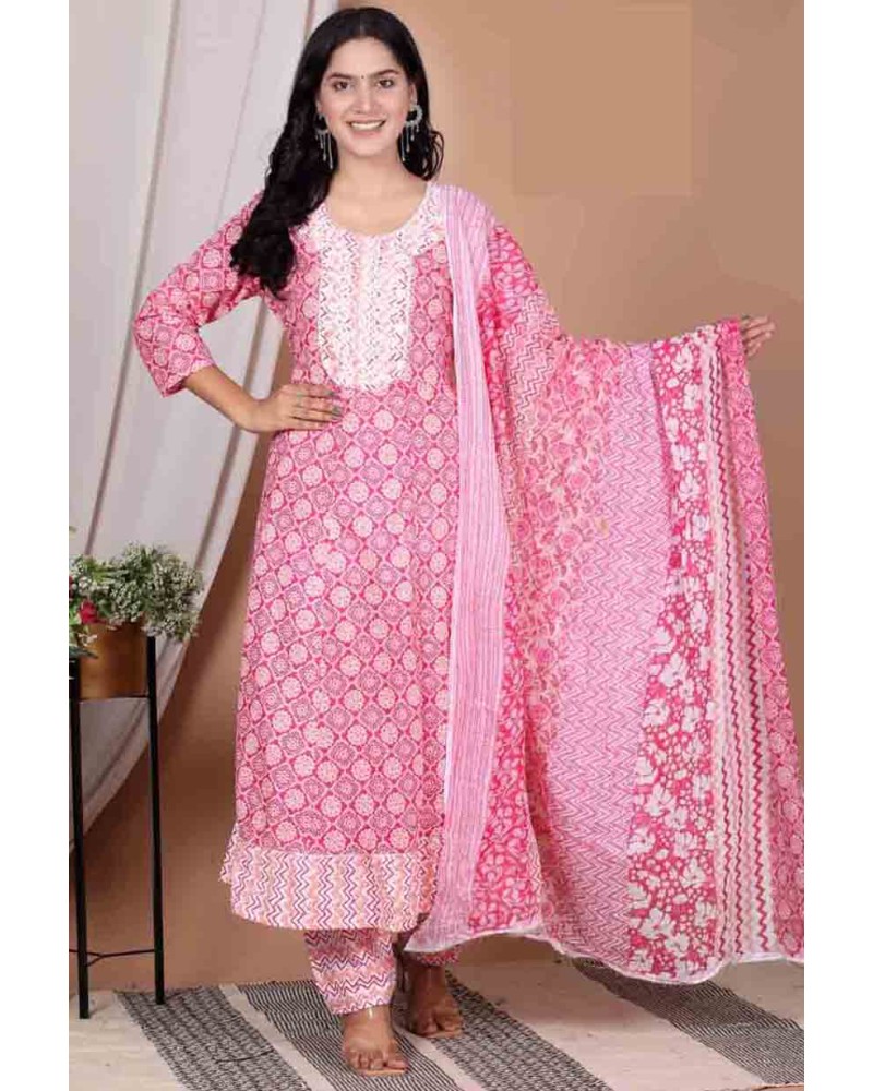 Women Lucknowi Ghera Suit