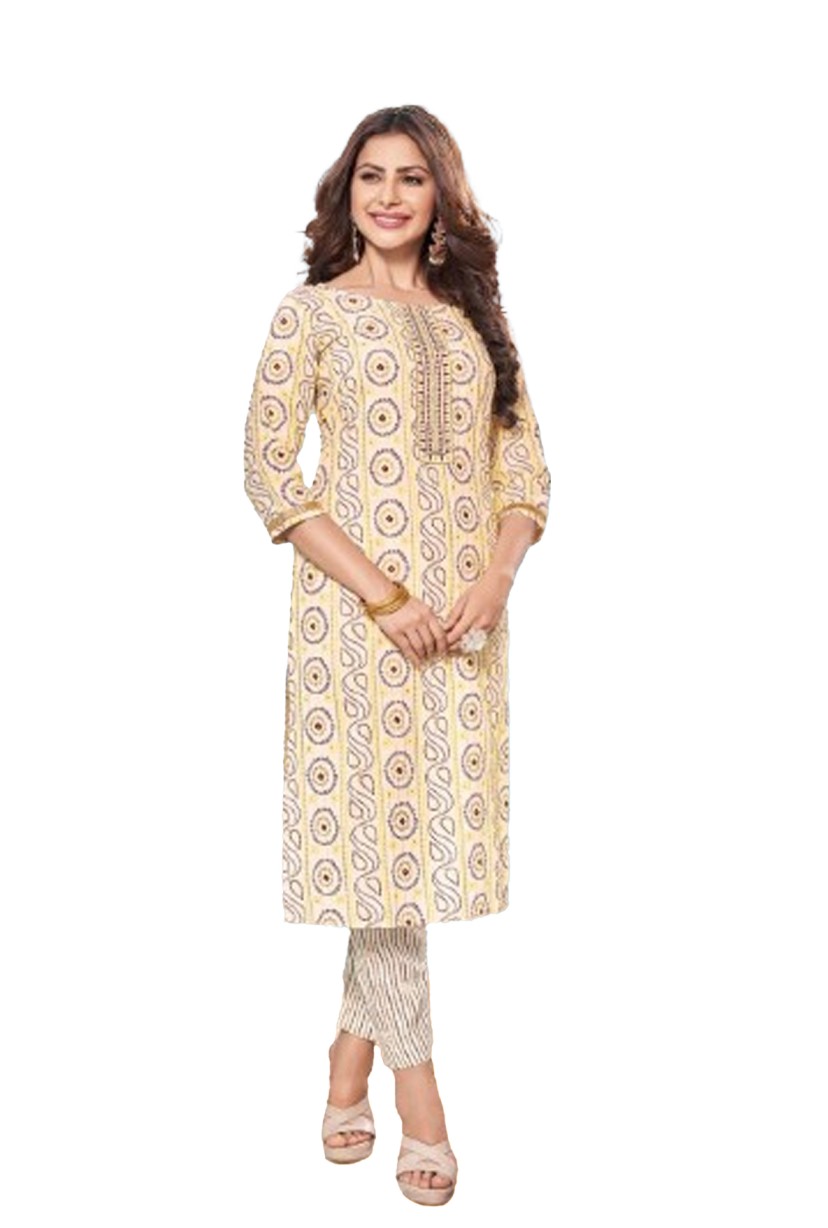 REYON PRINT KURTI PANT