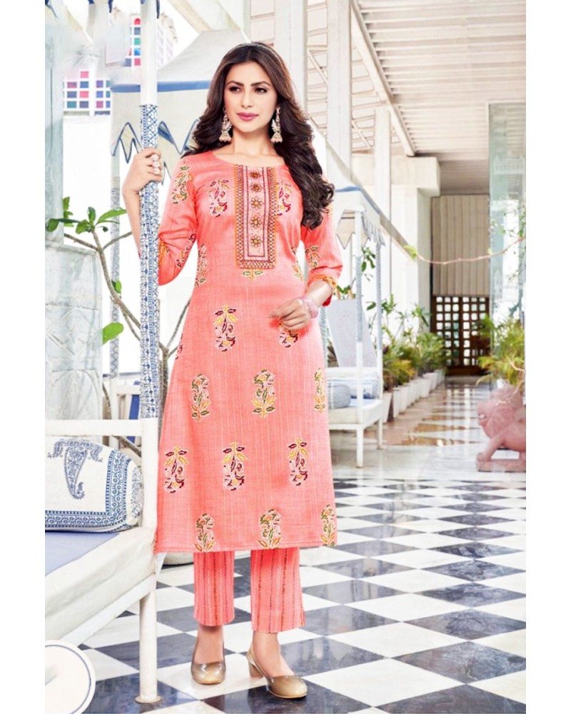 REYON PRINT KURTI PANT