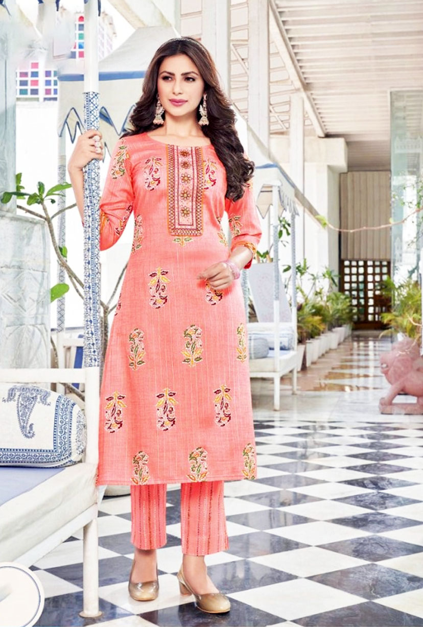 REYON PRINT KURTI PANT