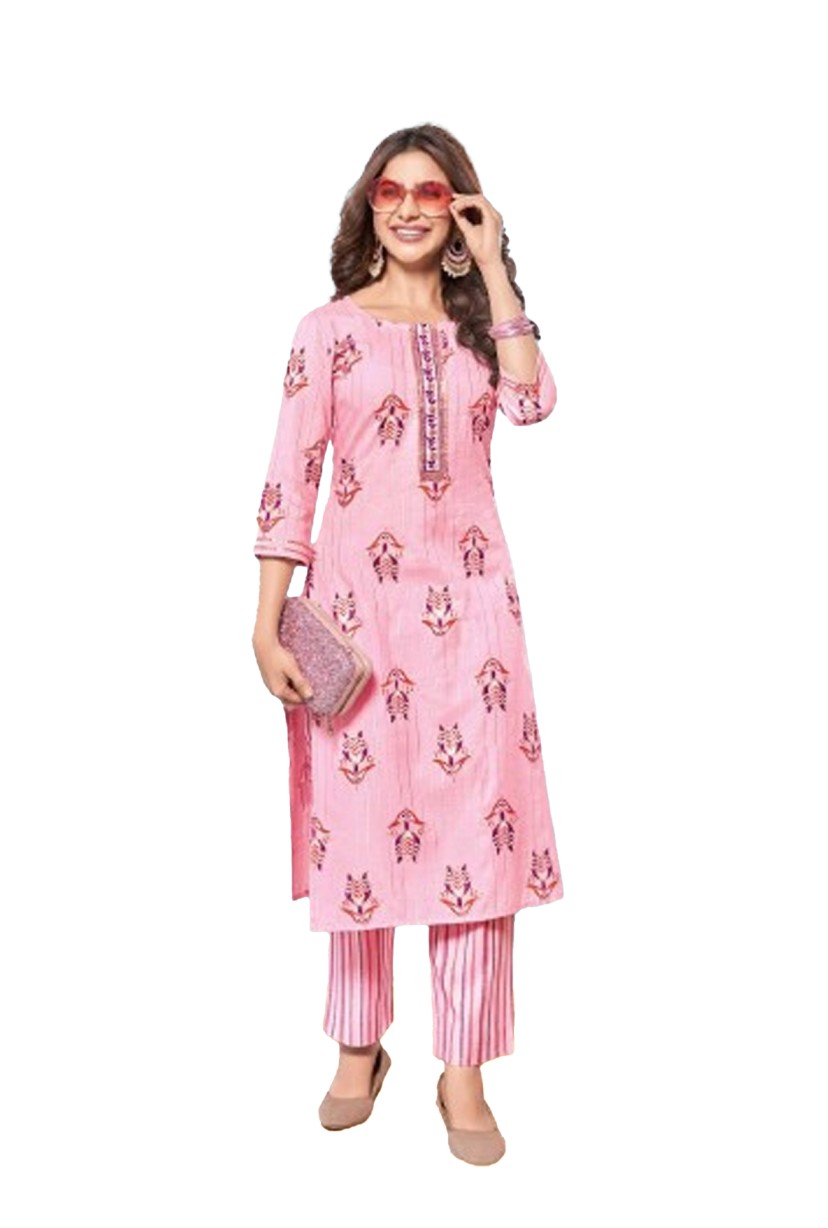 REYON PRINT KURTI PANT 