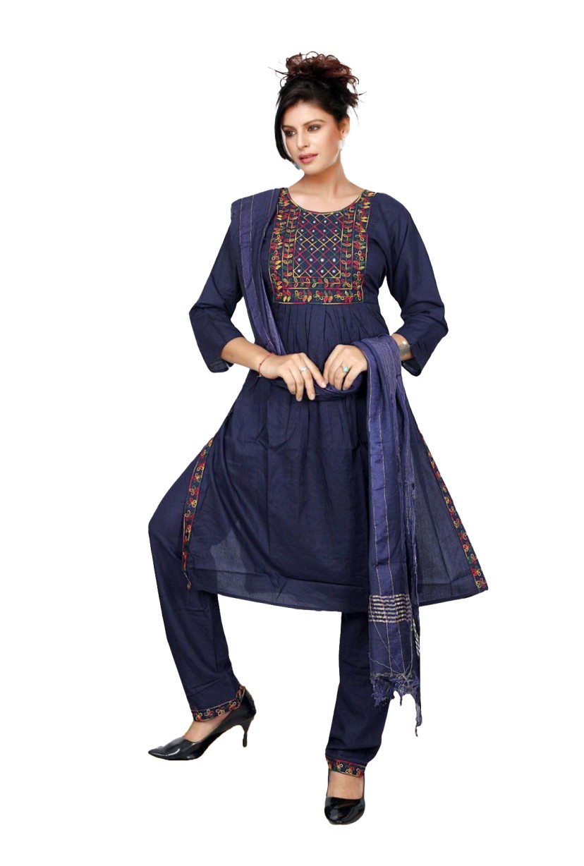 Rayon Embroidery Kurti with pant