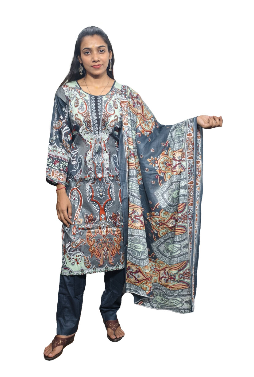 Degital Print Pakistani Suits Cotton Fabric