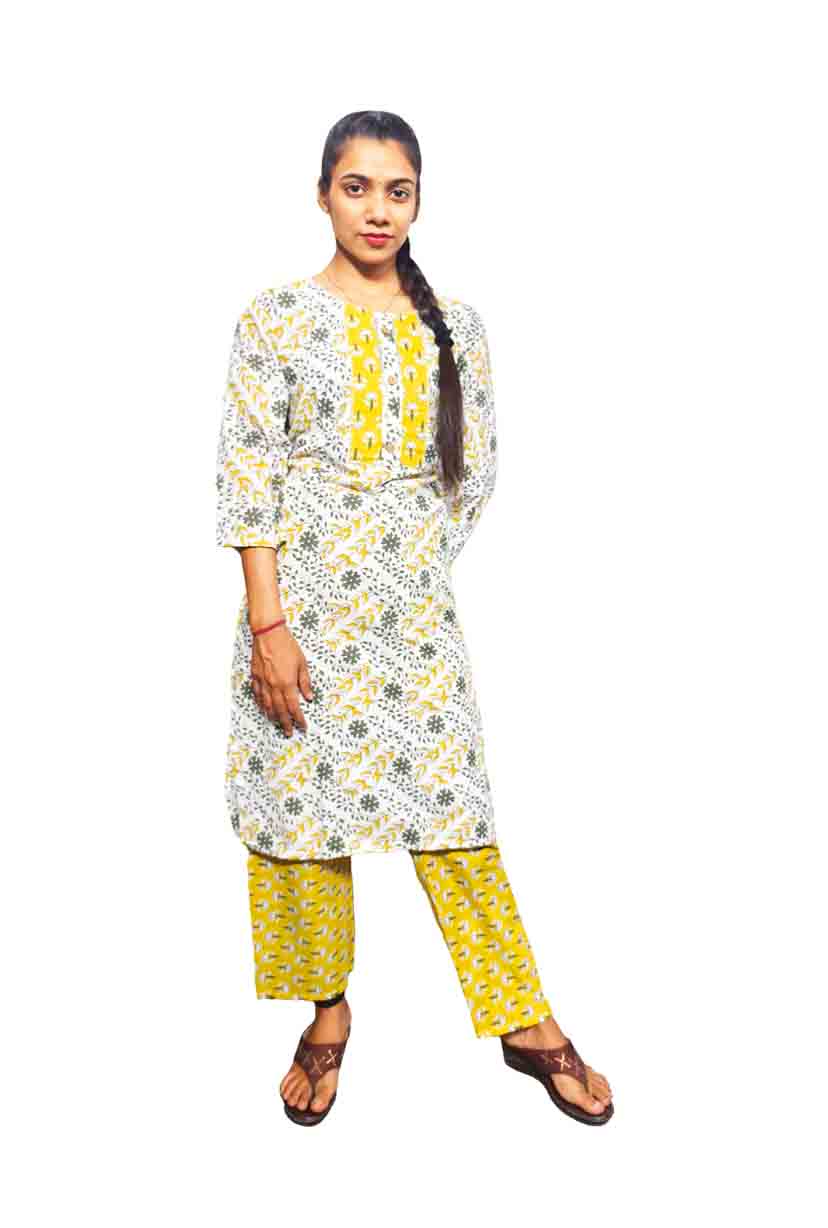 Big Size Cotton Kurti With Pant