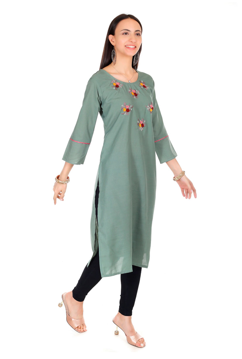 Party Wear Kurti Handwork Embroidery