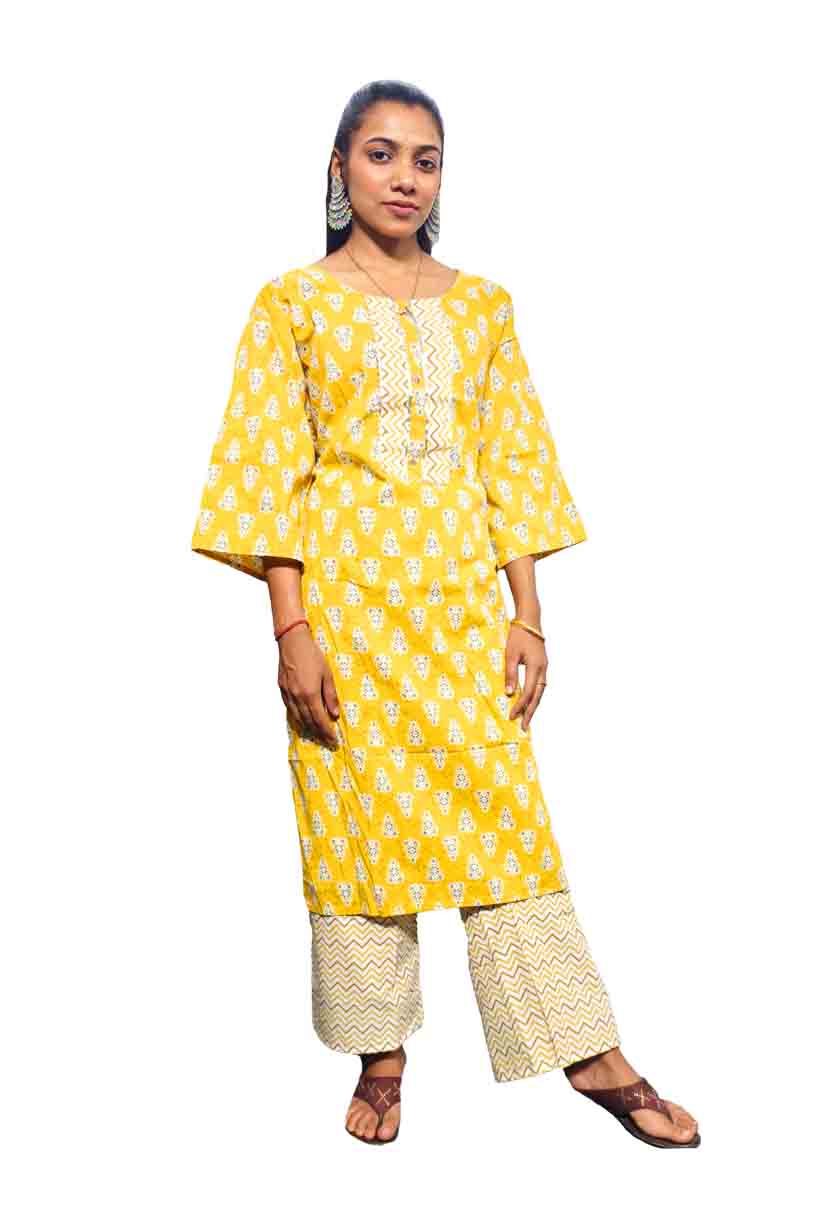 Digital Print Kurti with Pant Set