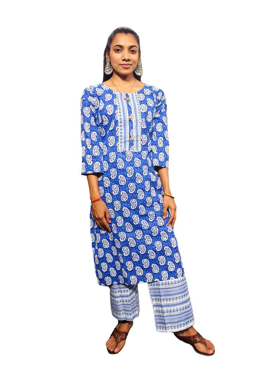 Digital Print Kurti with Pant Set