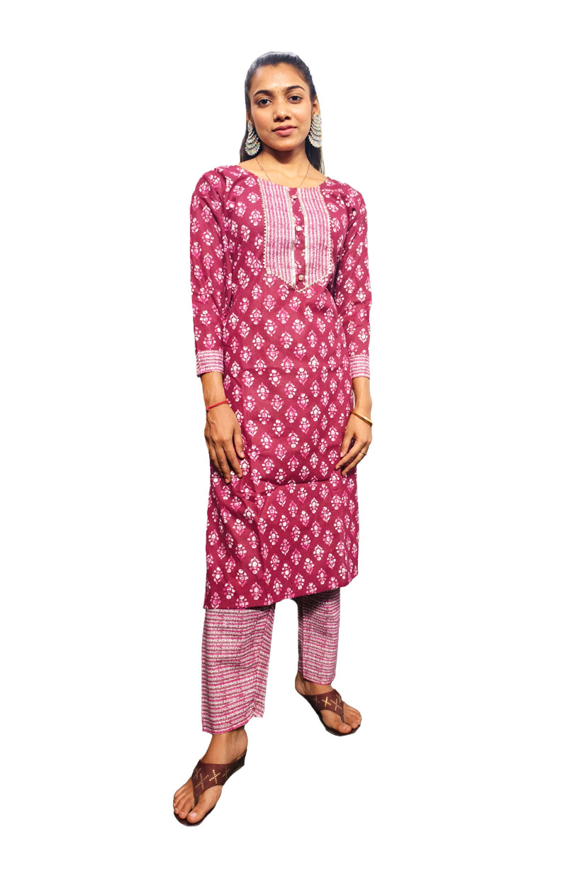 Digital Print Kurti with Pant Set