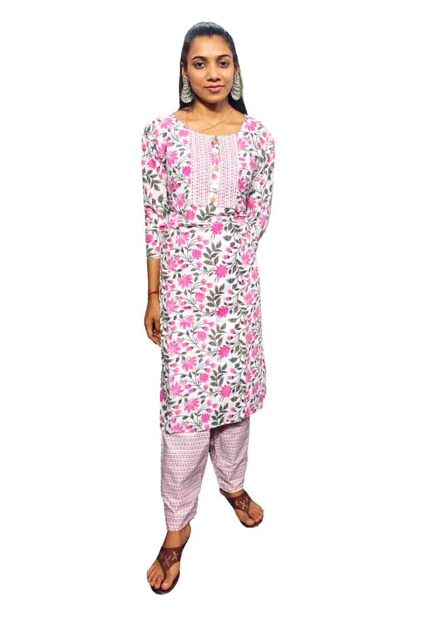 Digital Print Kurti with Pant Set