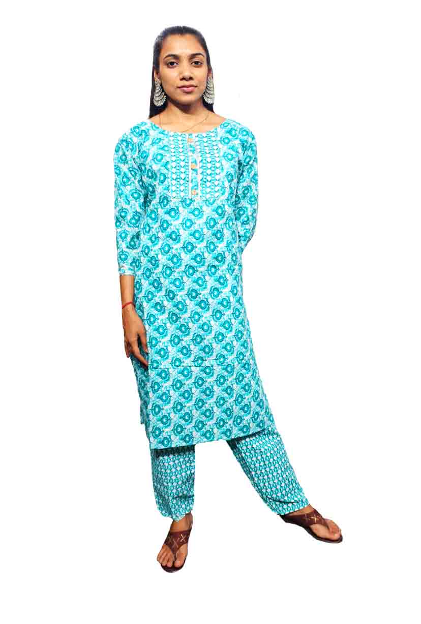 Digital Print Kurti with Pant Set