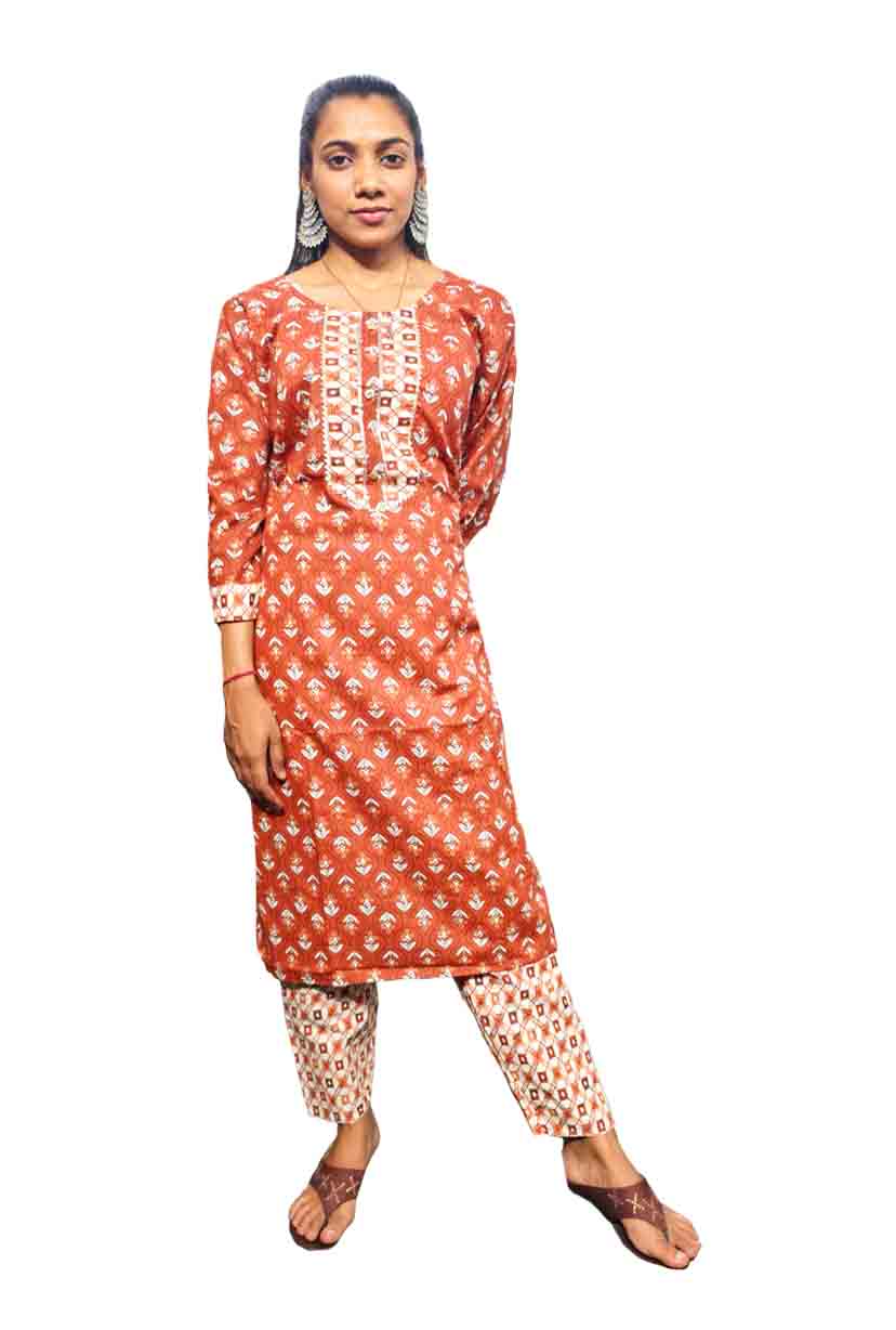 Digital Print Kurti with Pant Set