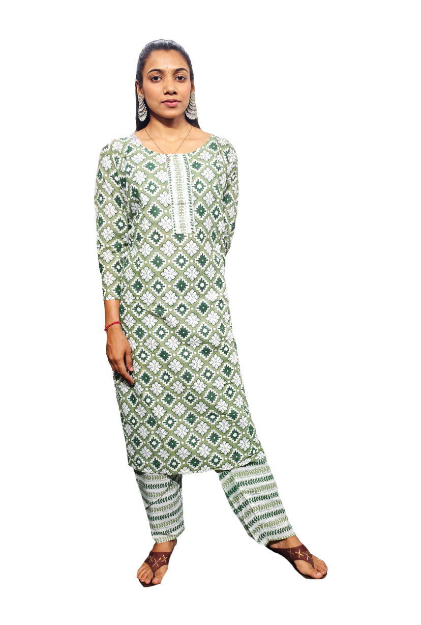 Digital Print Kurti with Pant Set