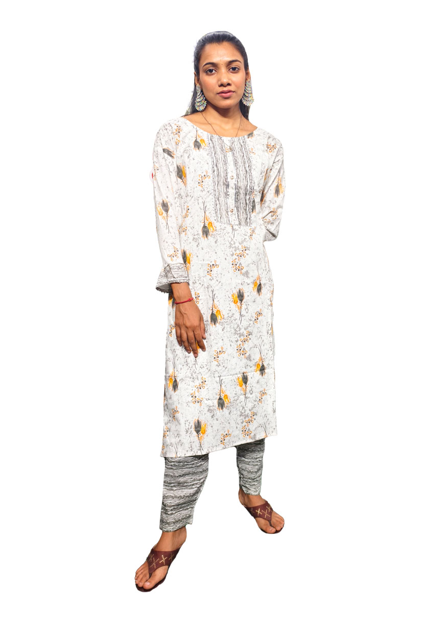 Digital Print Kurti with Pant Set