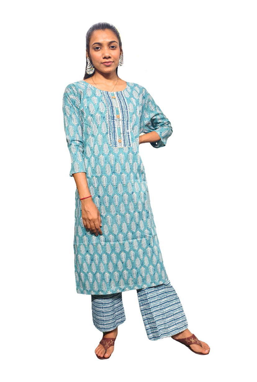 Digital Print Kurti with Pant Set