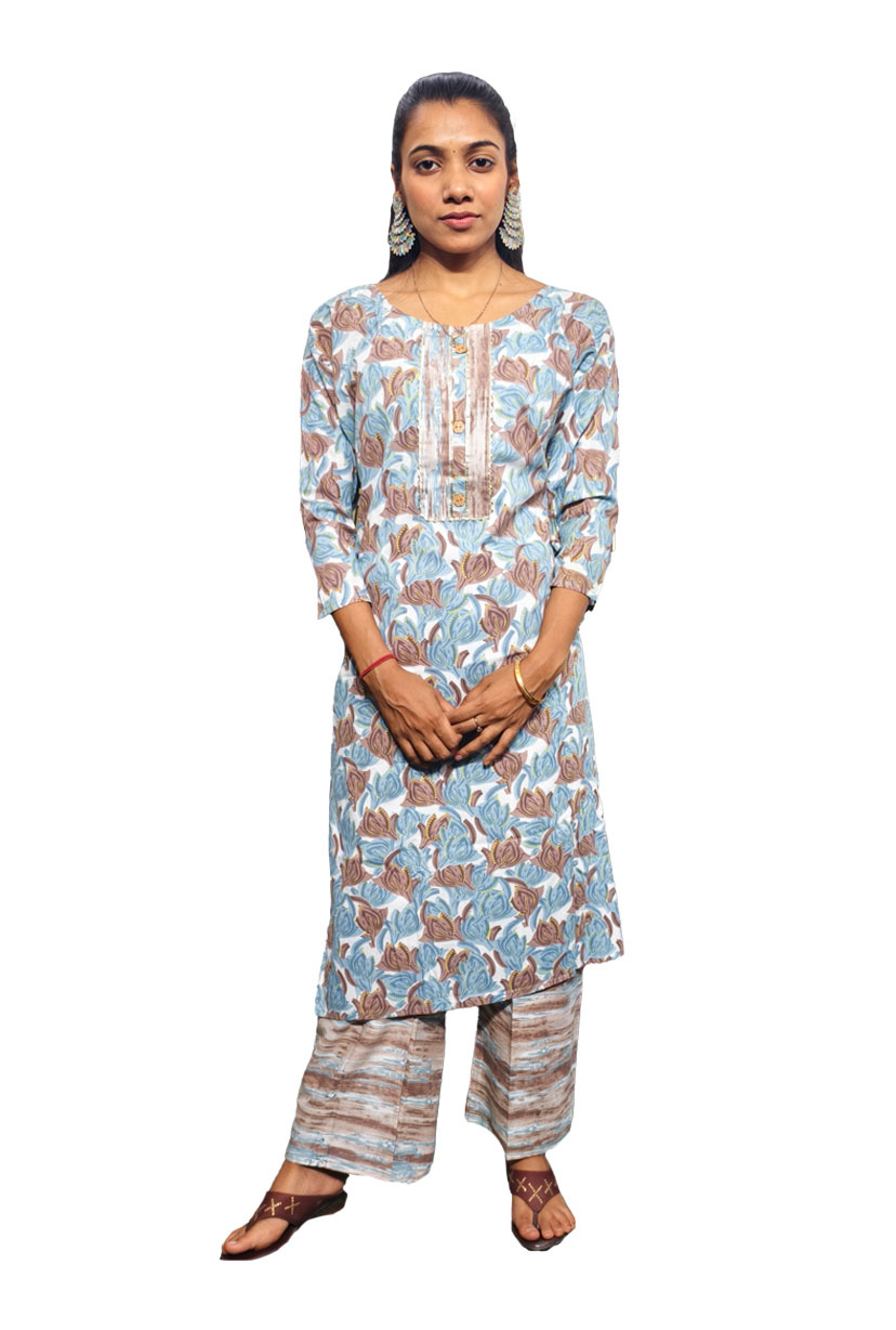 Digital Print Kurti with Pant Set