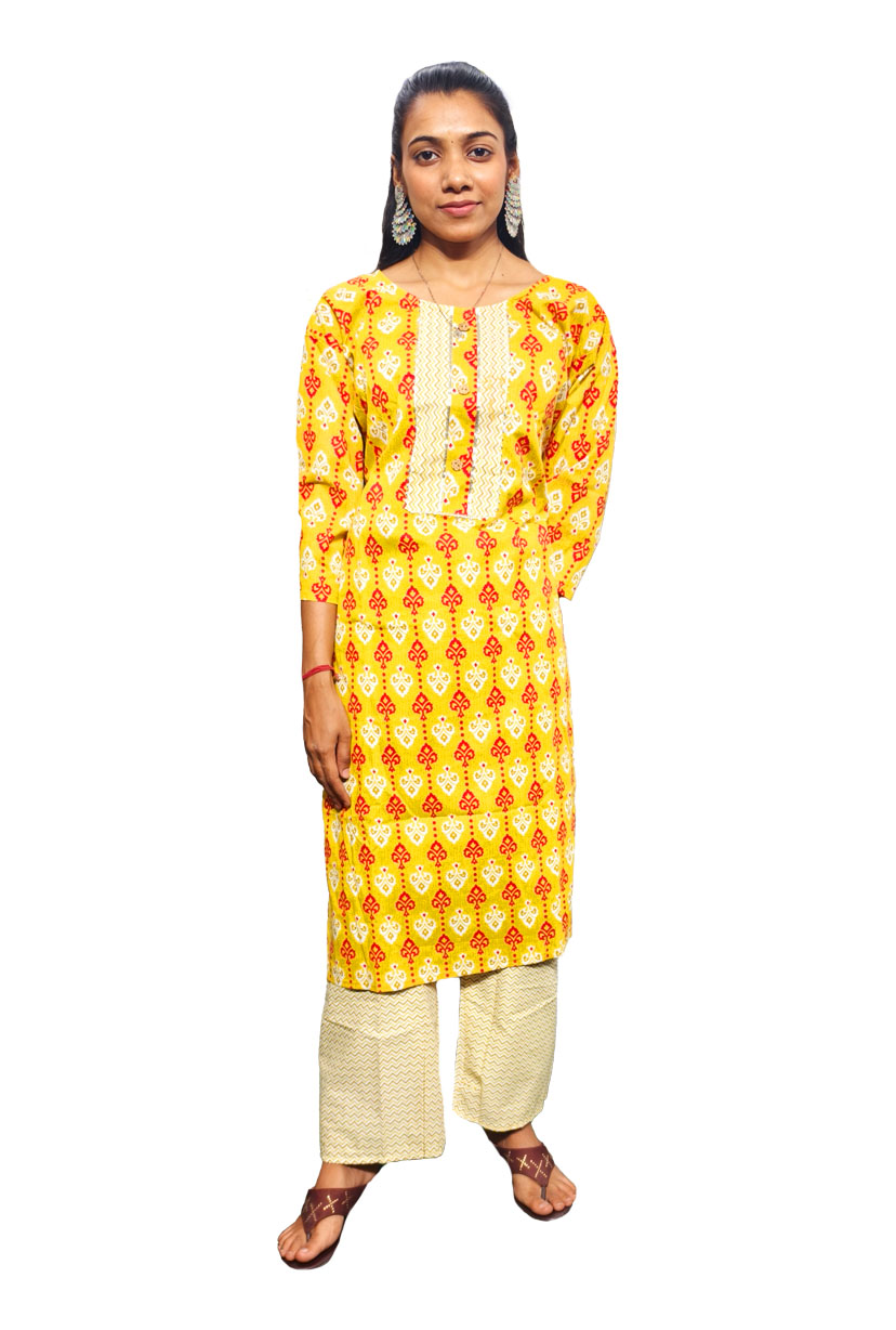 Digital Print Kurti with Pant Set