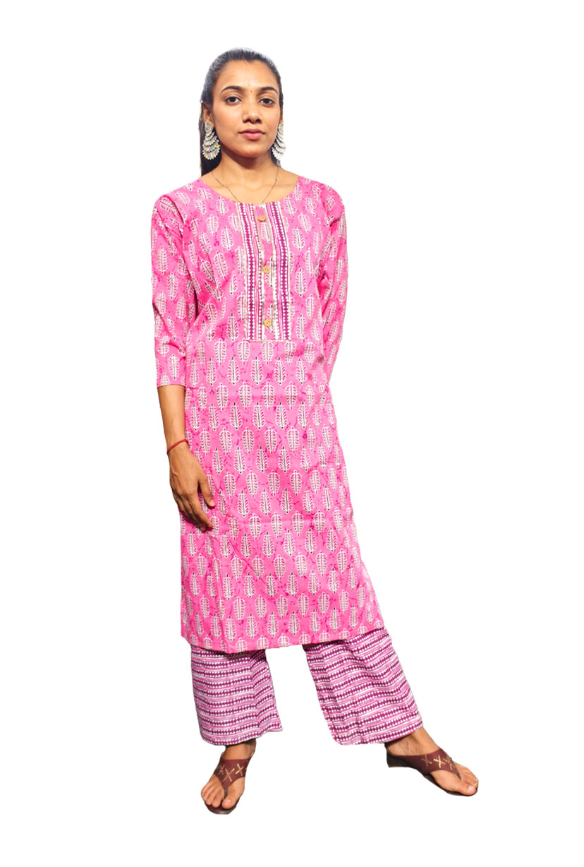 Digital Print Kurti with Pant Set