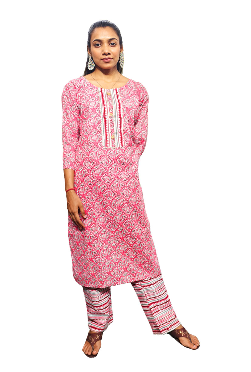 Digital Print Kurti with Pant Set