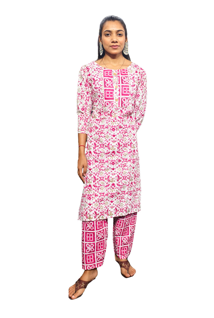 Digital Print Kurti with Pant Set