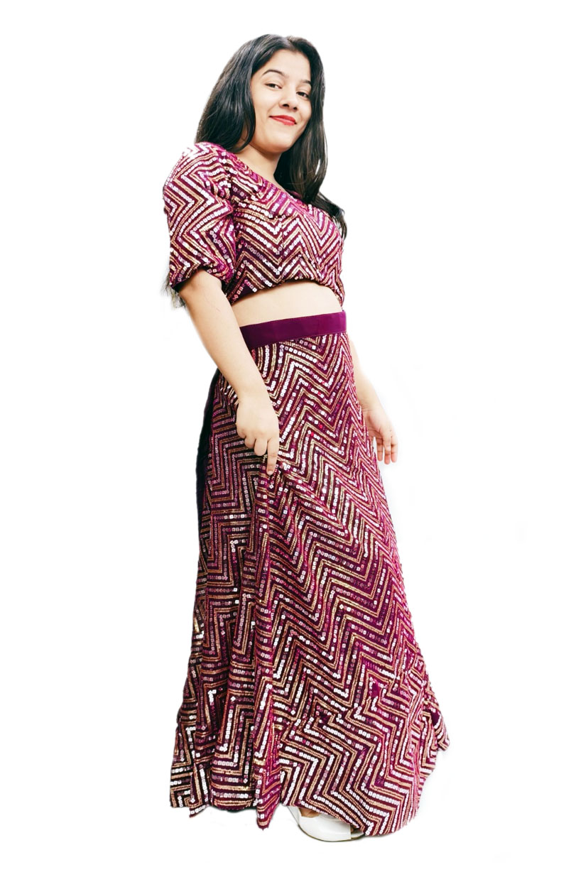 Party wear Lehenga with Embroidery