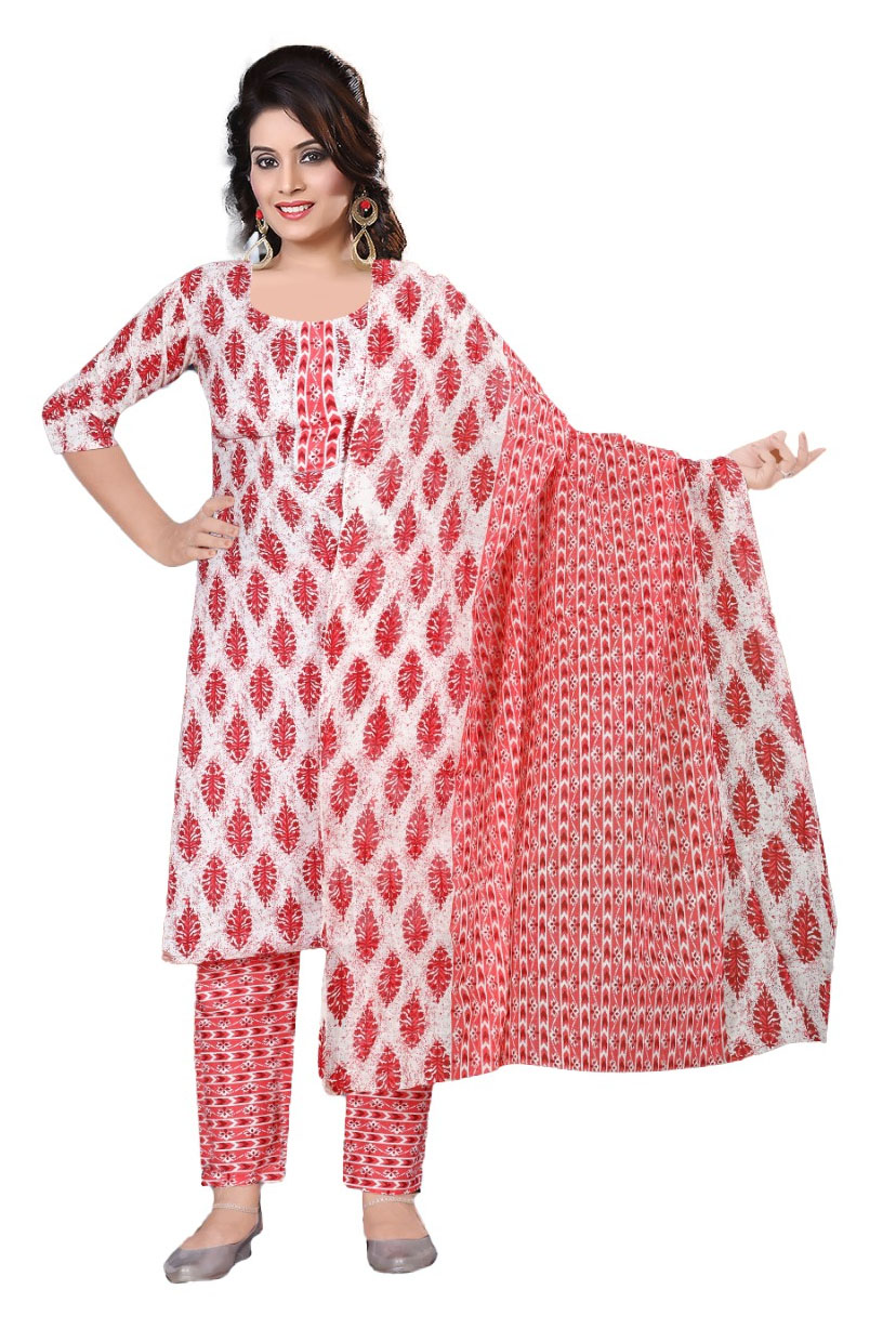 Cotton Kurti Pant with Duppatta