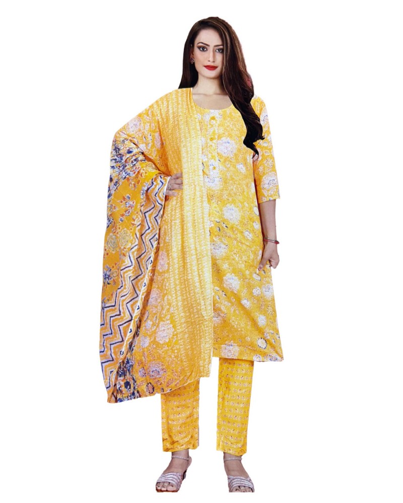 Cotton Kurti Pant with Duppatta