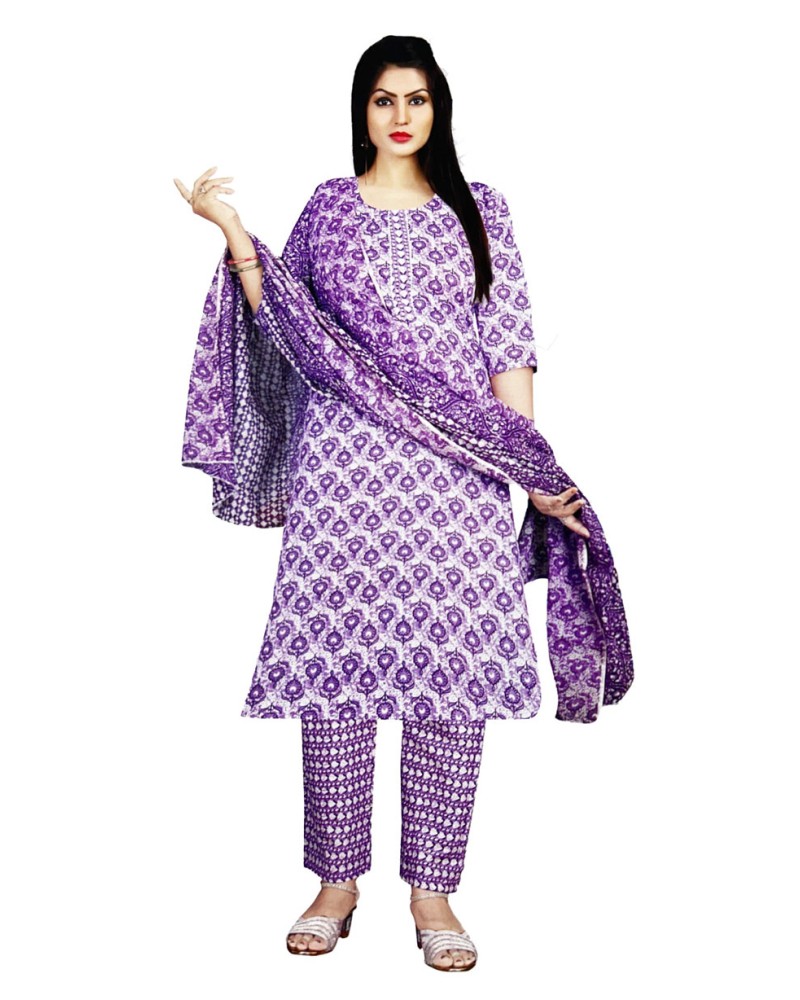 Cotton Kurti Pant with Duppatta