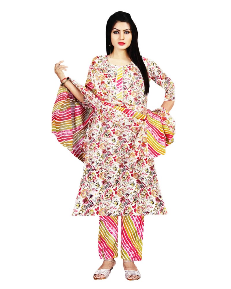 Cotton Kurti Pant with Duppatta