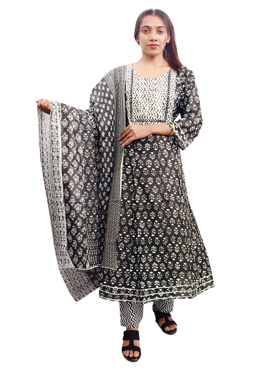 Ghera Kurti Pant with Dupatta 