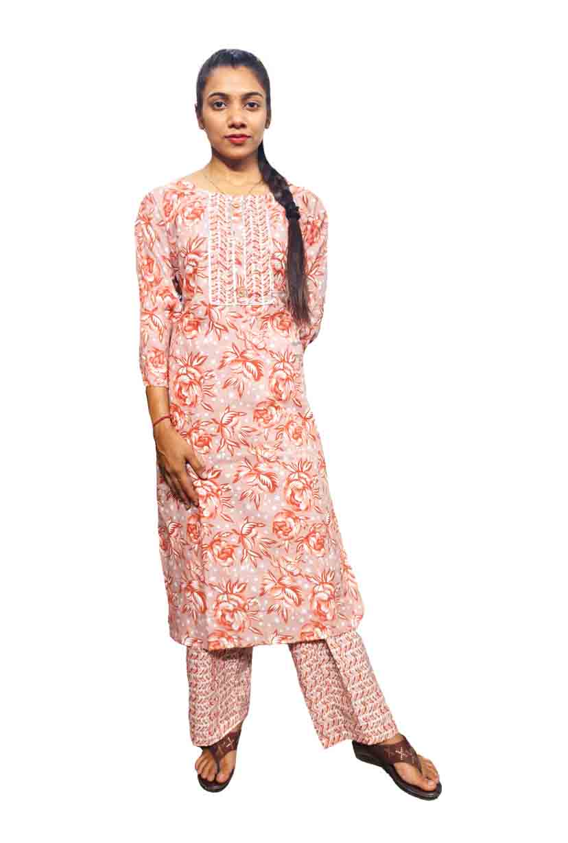 Big Size Cotton Kurti With Pant