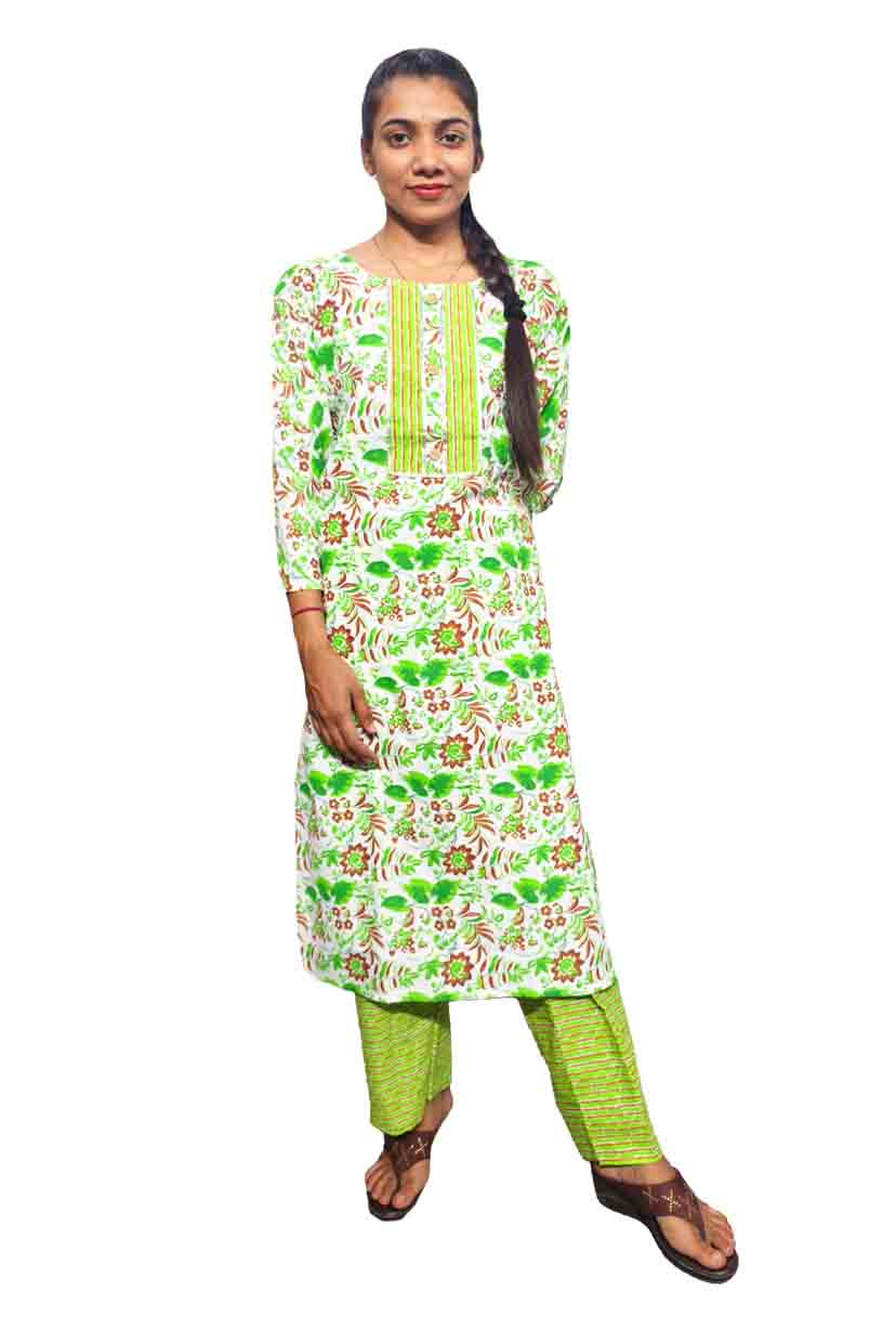 Big Size Cotton Kurti With Pant