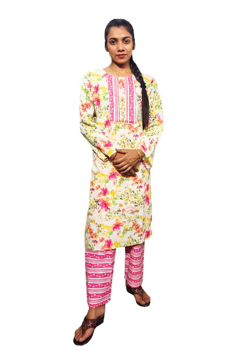 Big Size Cotton Kurti With Pant