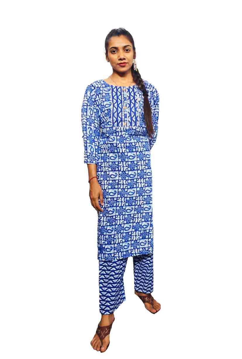 Big Size Cotton Kurti With Pant